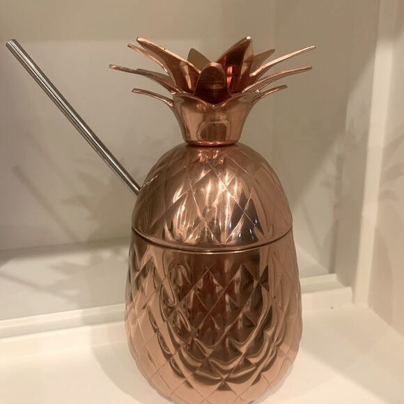 Copper Moscow Mule Pineapple Mug - Picture 1 of 7